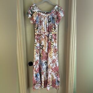 Women’s New Directions Summer Dress; Floral, Multicolor; Size S